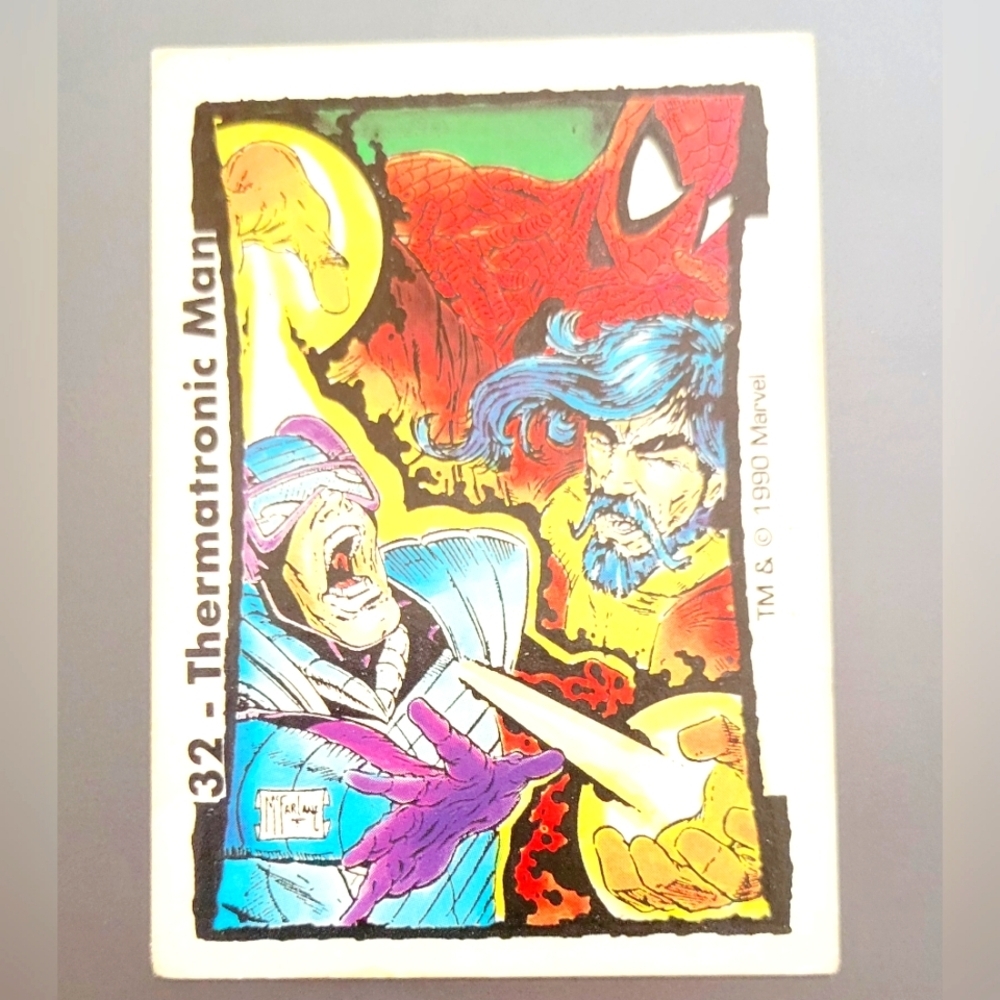 1990 Marvel Todd McFarlane Series 2 Thermatronic Man (Paladin Spider-Man) #32